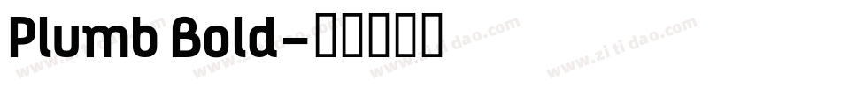 Plumb Bold字体转换